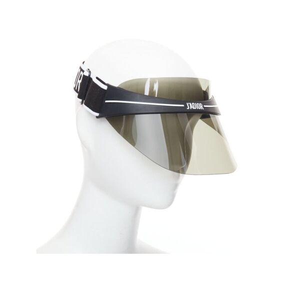 DIOR Diorclub1 black grey J'adior logo visor sunglasses hat